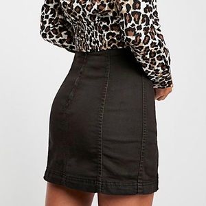 Free People Denim mini skirt